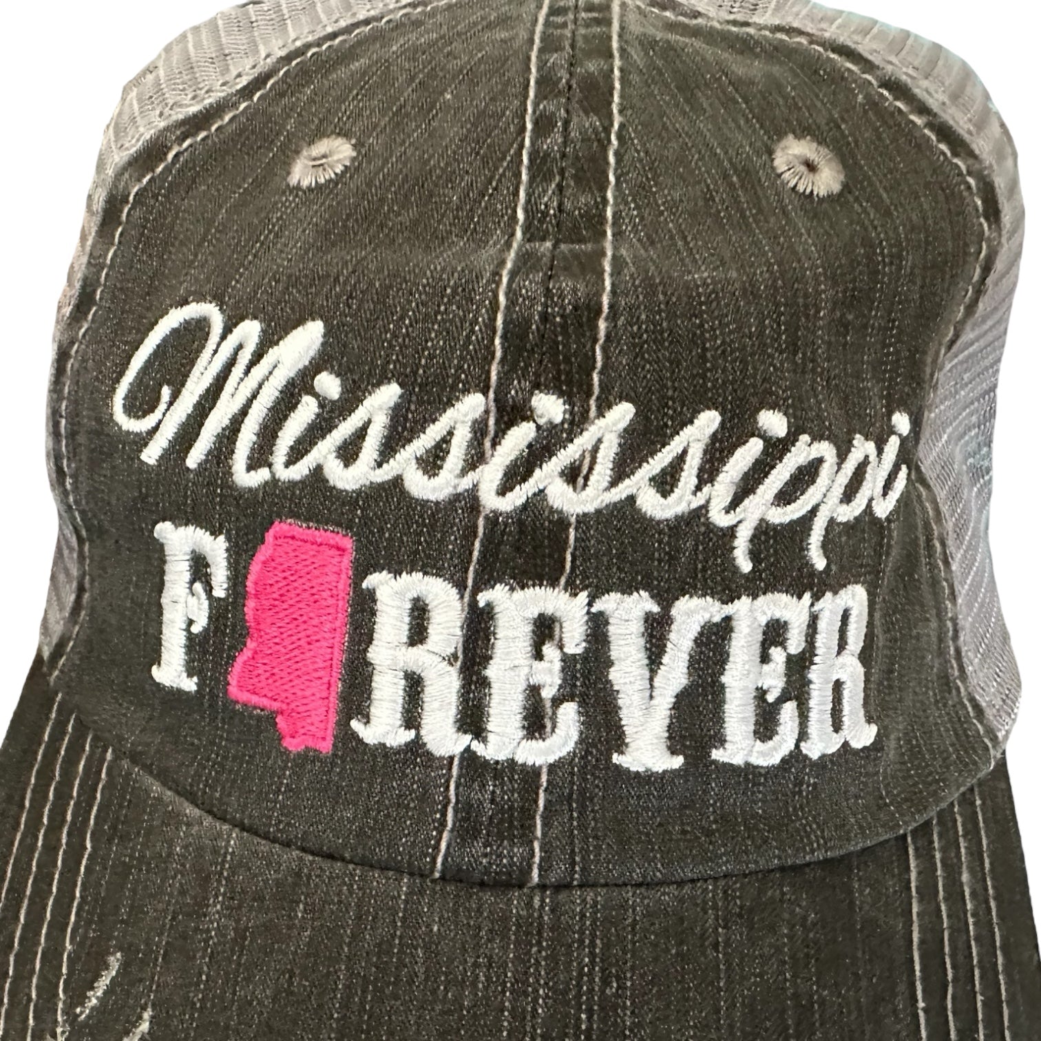 Atlanta or Mississippi Forever Distressed Caps - Wander Together Outfitters