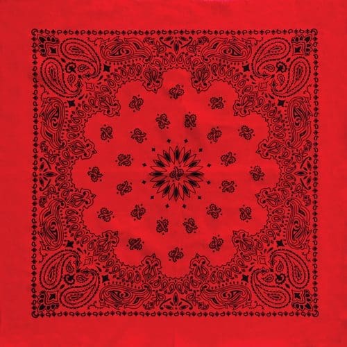 Austin Paisley Red and Black Oversized Bandana - Wander Together Outfitters