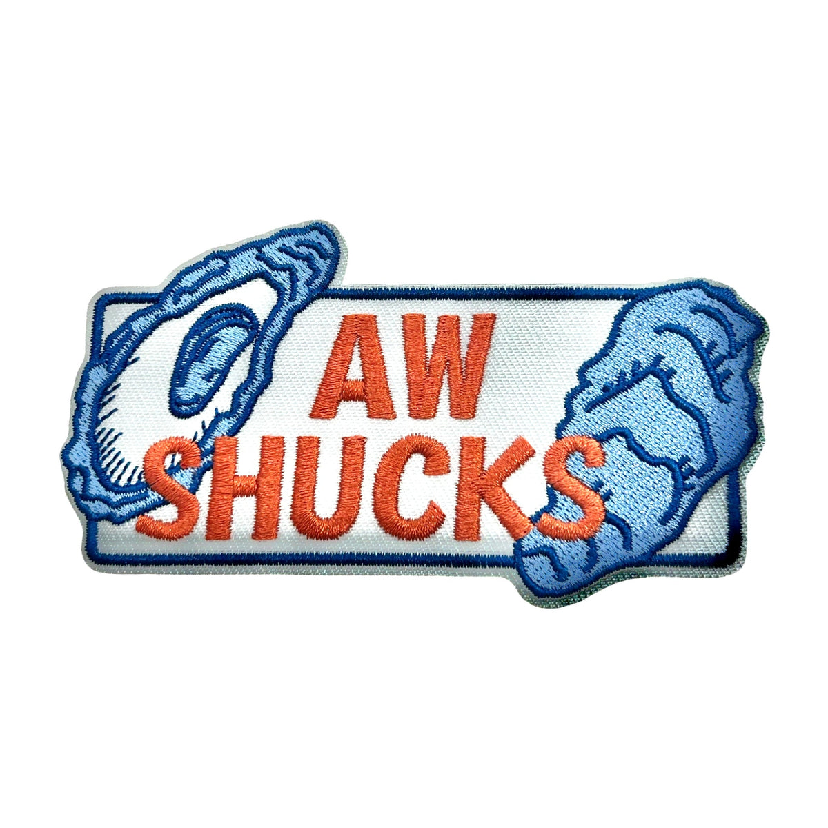 “Aw Shucks” Oyster Iron On Patch - Wander Together Outfitters