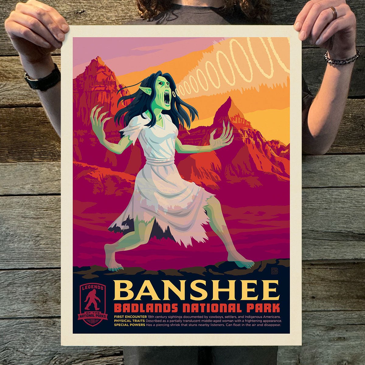 Badlands National Park: Banshee (Legends & Monsters) Art Print - Wander Together Outfitters