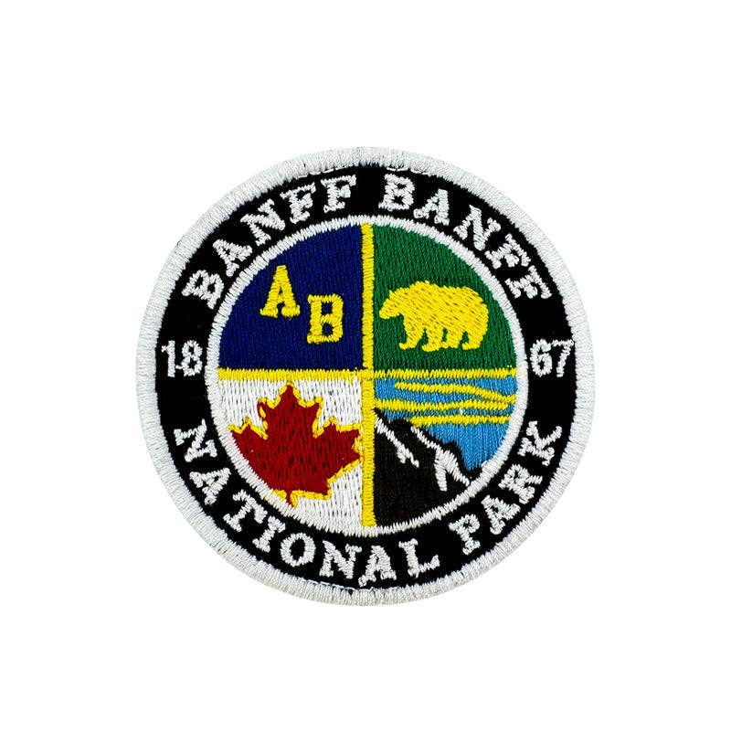 Banff National Park Iron On Embroidery Patch - Wander Together Outfitters
