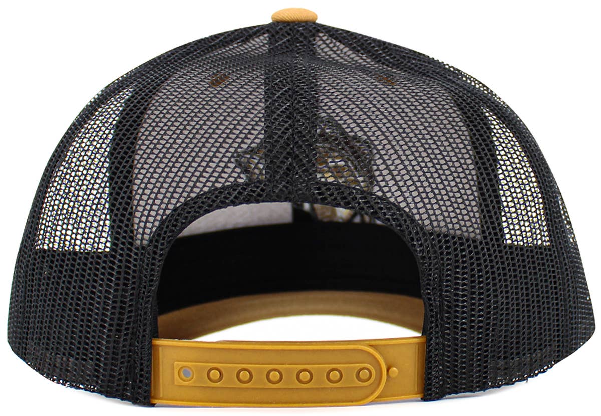 Bass Fish Mesh Trucker Snapback Cap (Various Colors) - Wander Together Outfitters