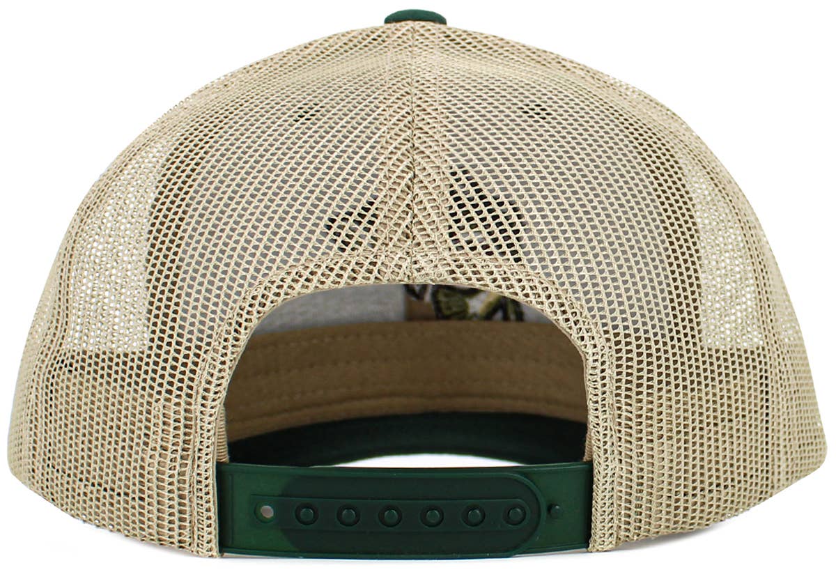 Bass Fish Mesh Trucker Snapback Cap (Various Colors) - Wander Together Outfitters