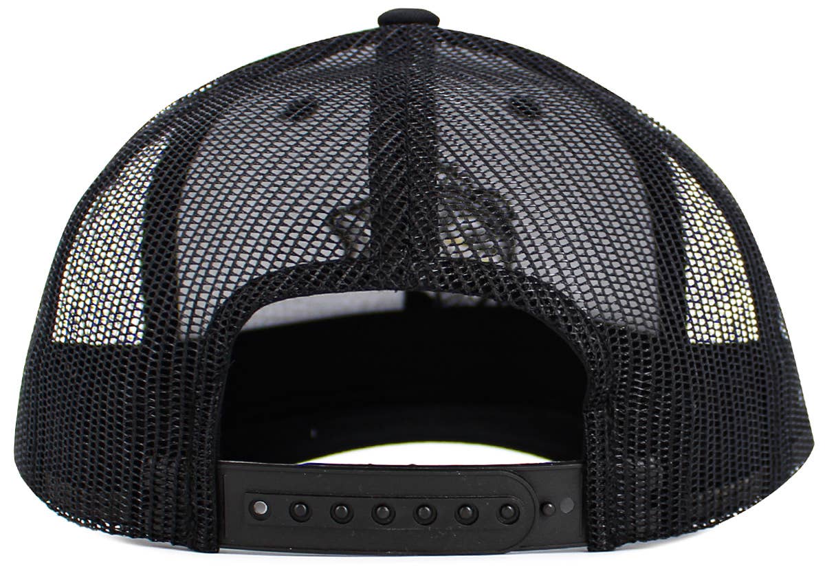 Bass Fish Mesh Trucker Snapback Cap (Various Colors) - Wander Together Outfitters