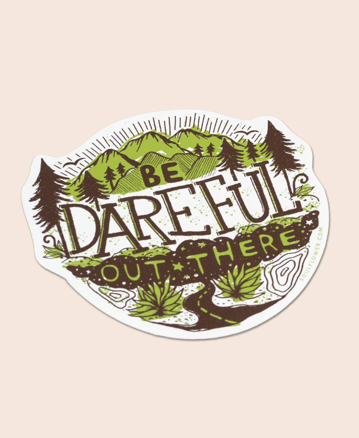 "Be Dareful Out There" Adventure Vinyl Sticker - Wander Together Outfitters