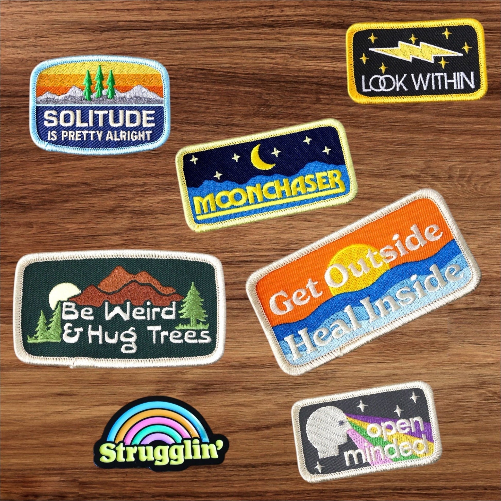 "Be Weird and Hug Trees" Vinyl Sticker - Wander Together Outfitters