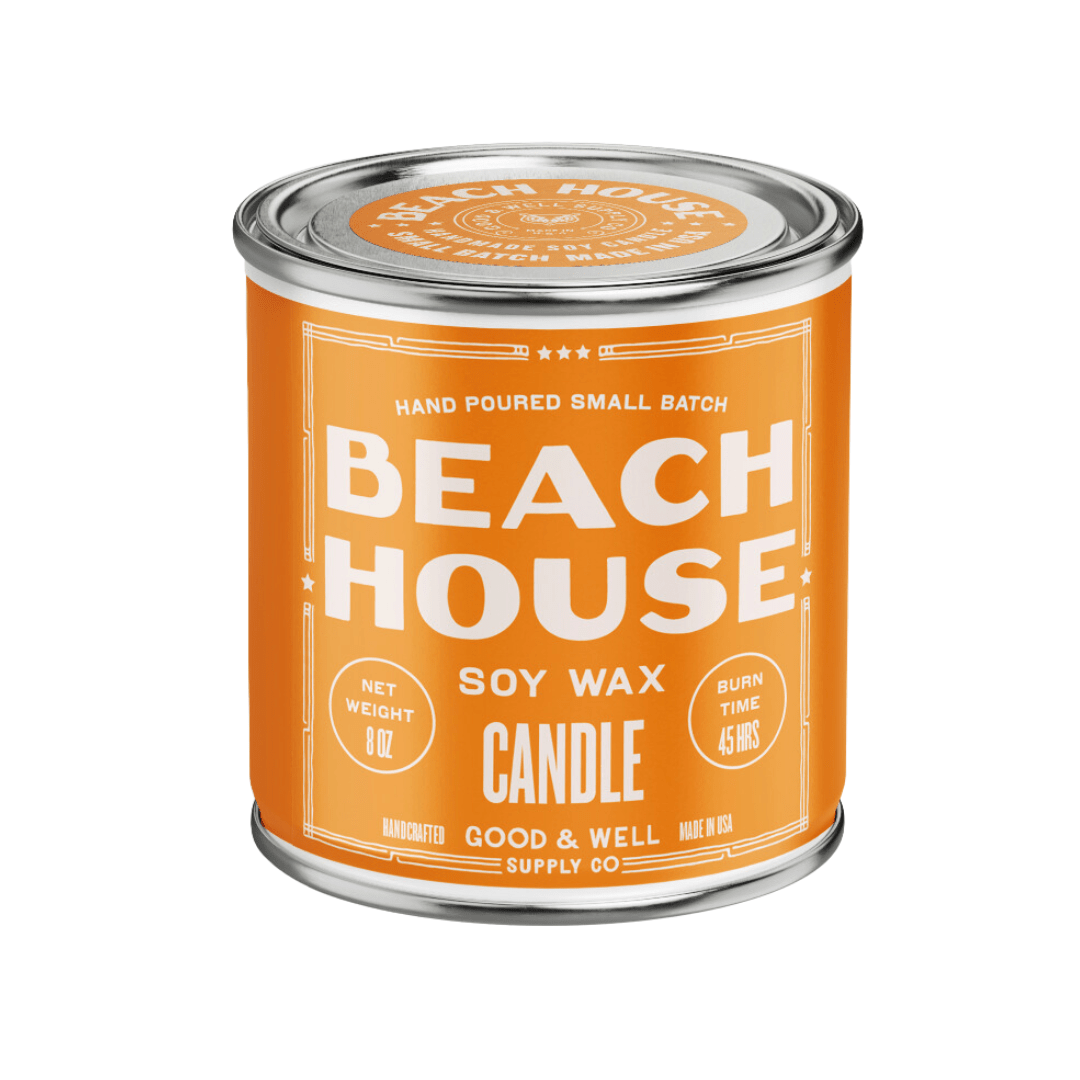Beach House Happy Place Candle (Coconut, Cedarwood, Amyis, Sandalwood) - Wander Together Outfitters