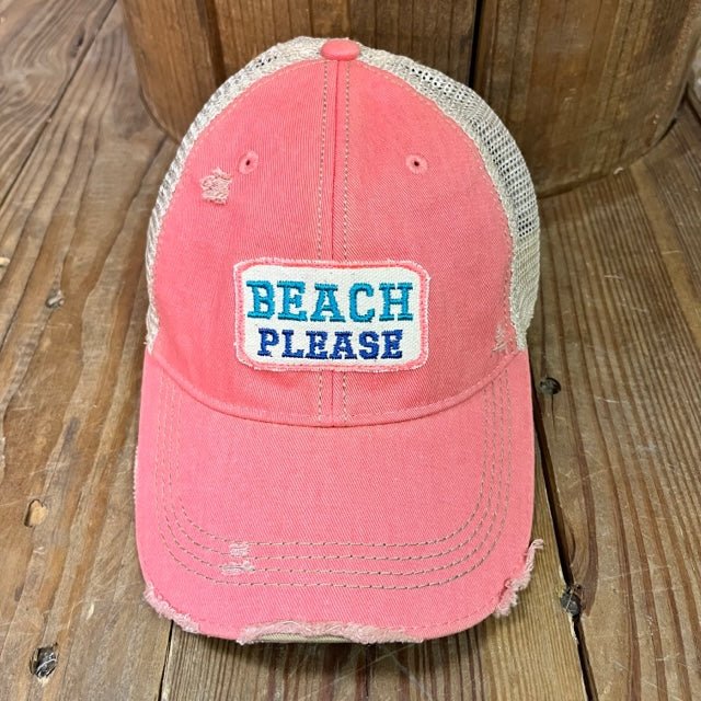 “Beach Please” Hat - Wander Together Outfitters