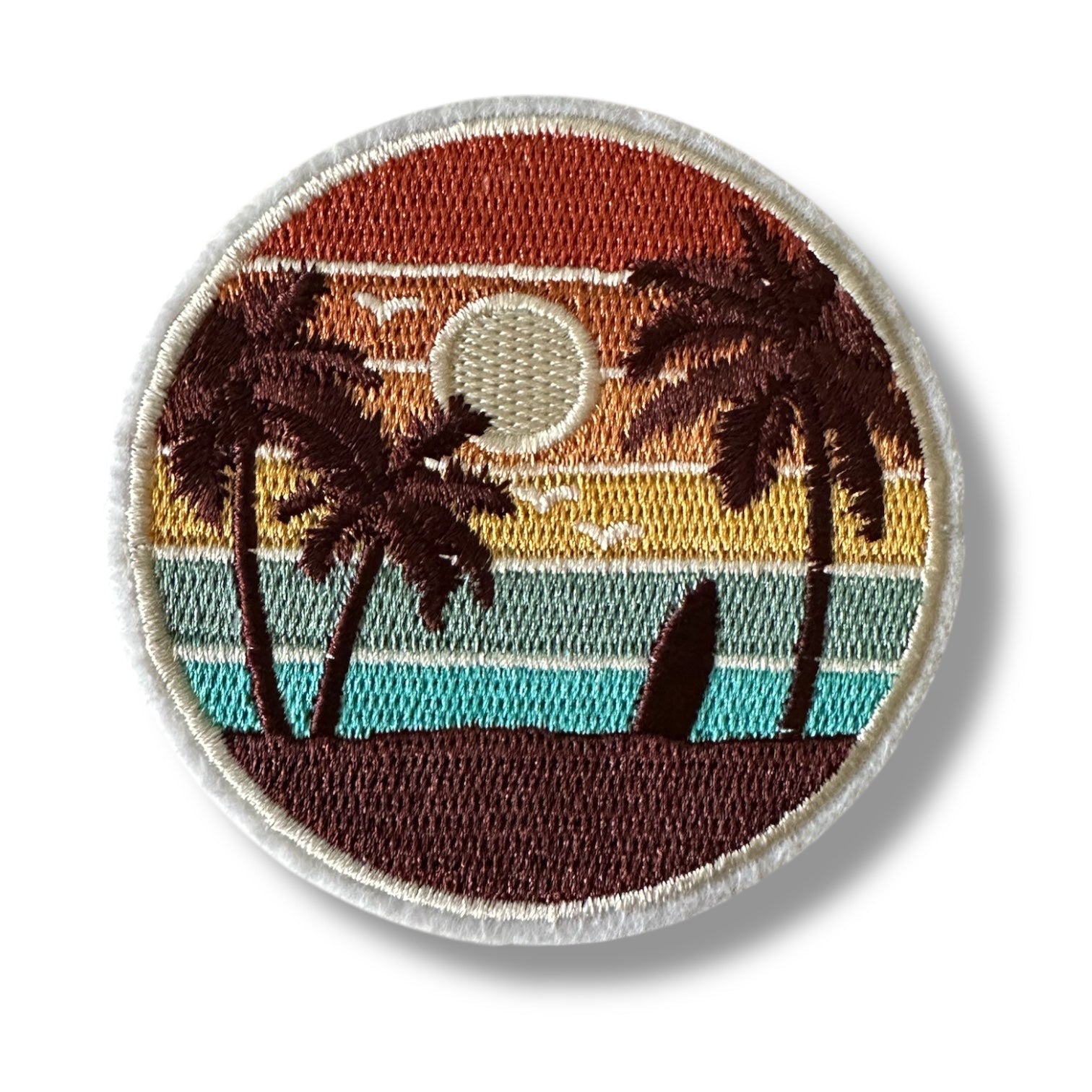 Beach Sunset Surfboard Iron On Patch - Wander Together Outfitters