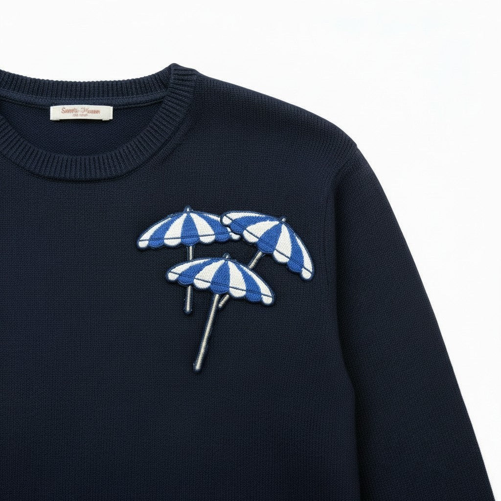 Beach Umbrella Embroidered Patch - Wander Together Outfitters