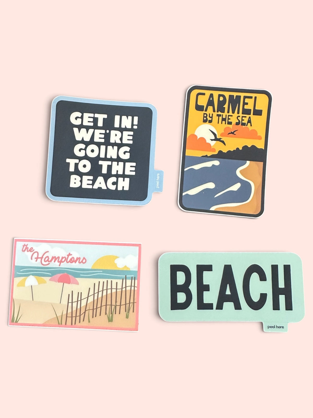 "BEACH" Vinyl Sticker - Wander Together Outfitters