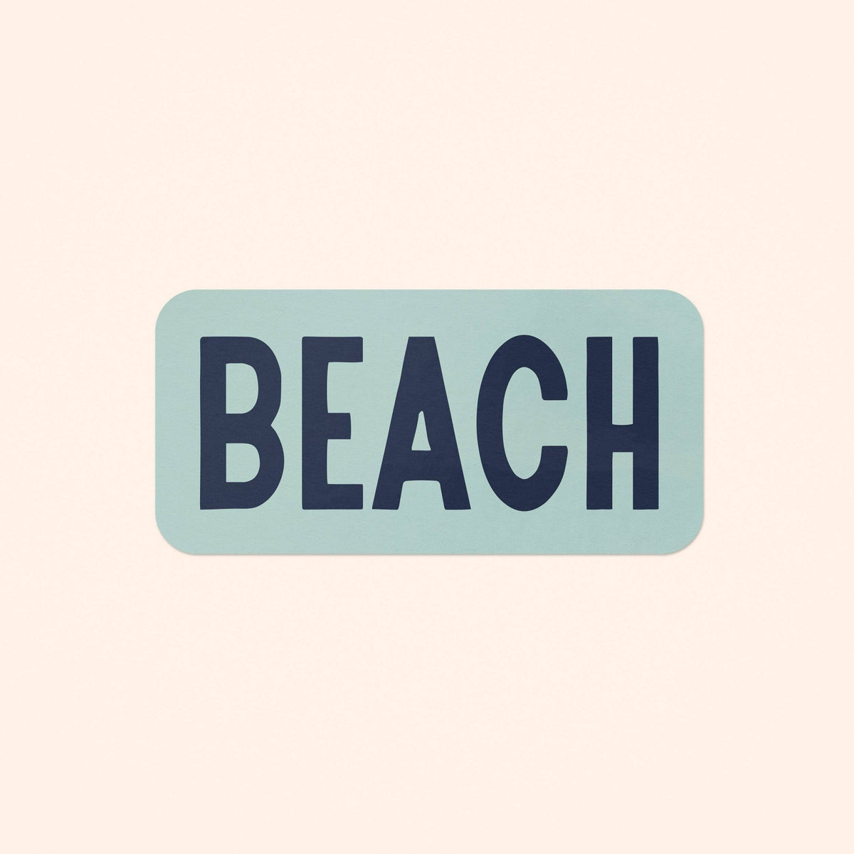 "BEACH" Vinyl Sticker - Wander Together Outfitters