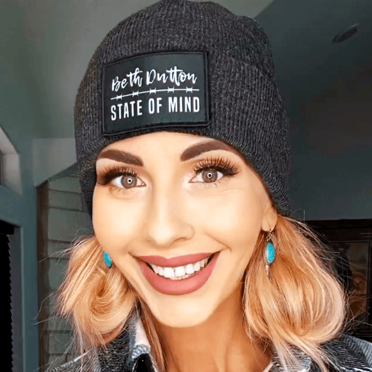 Beanie Customizable Cap By Flexfit - Dark Grey - Wander Together Outfitters