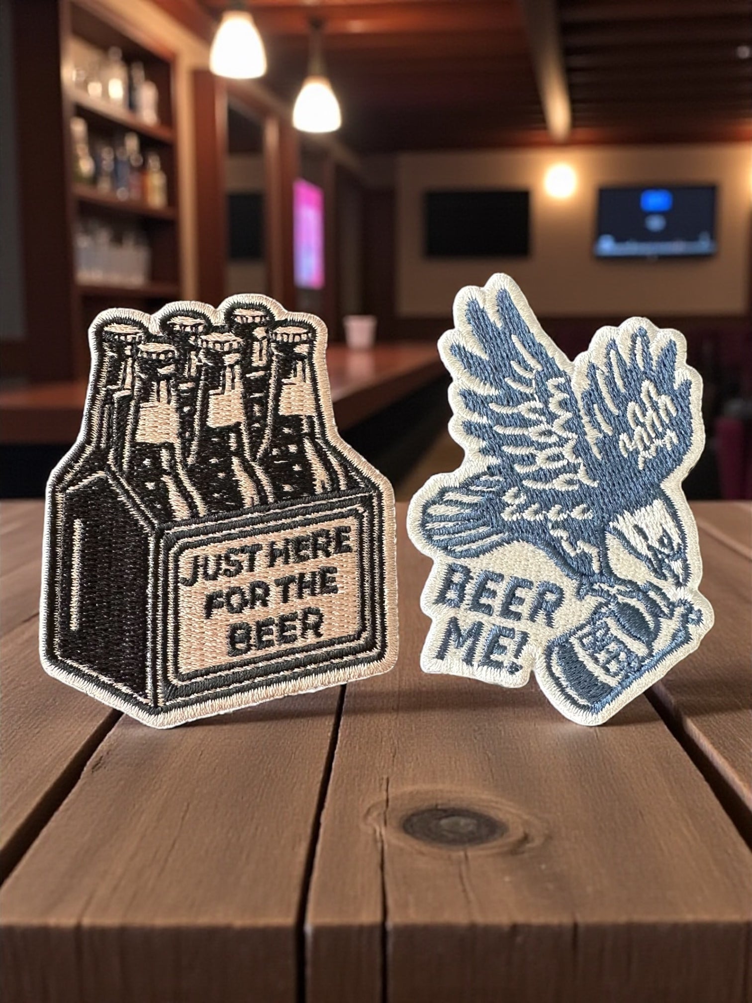 “Beer Me” Eagle Patch Embroidered Iron - On Patch for Hats, Jackets, Gear. - Wander Together Outfitters