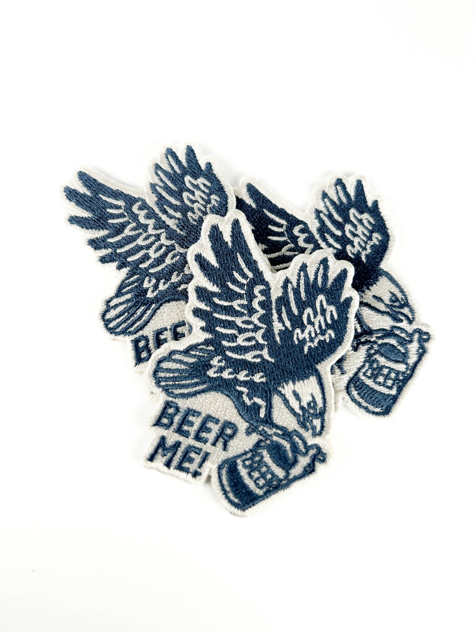 “Beer Me” Eagle Patch Embroidered Iron - On Patch for Hats, Jackets, Gear. - Wander Together Outfitters