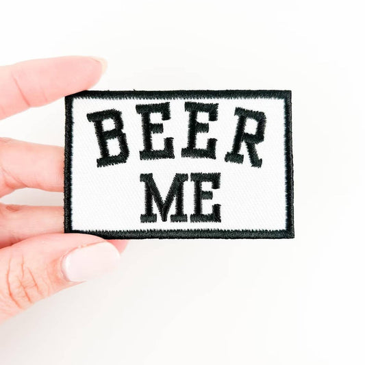 "Beer Me" Patch Embroidered Iron - On Patch - Wander Together Outfitters