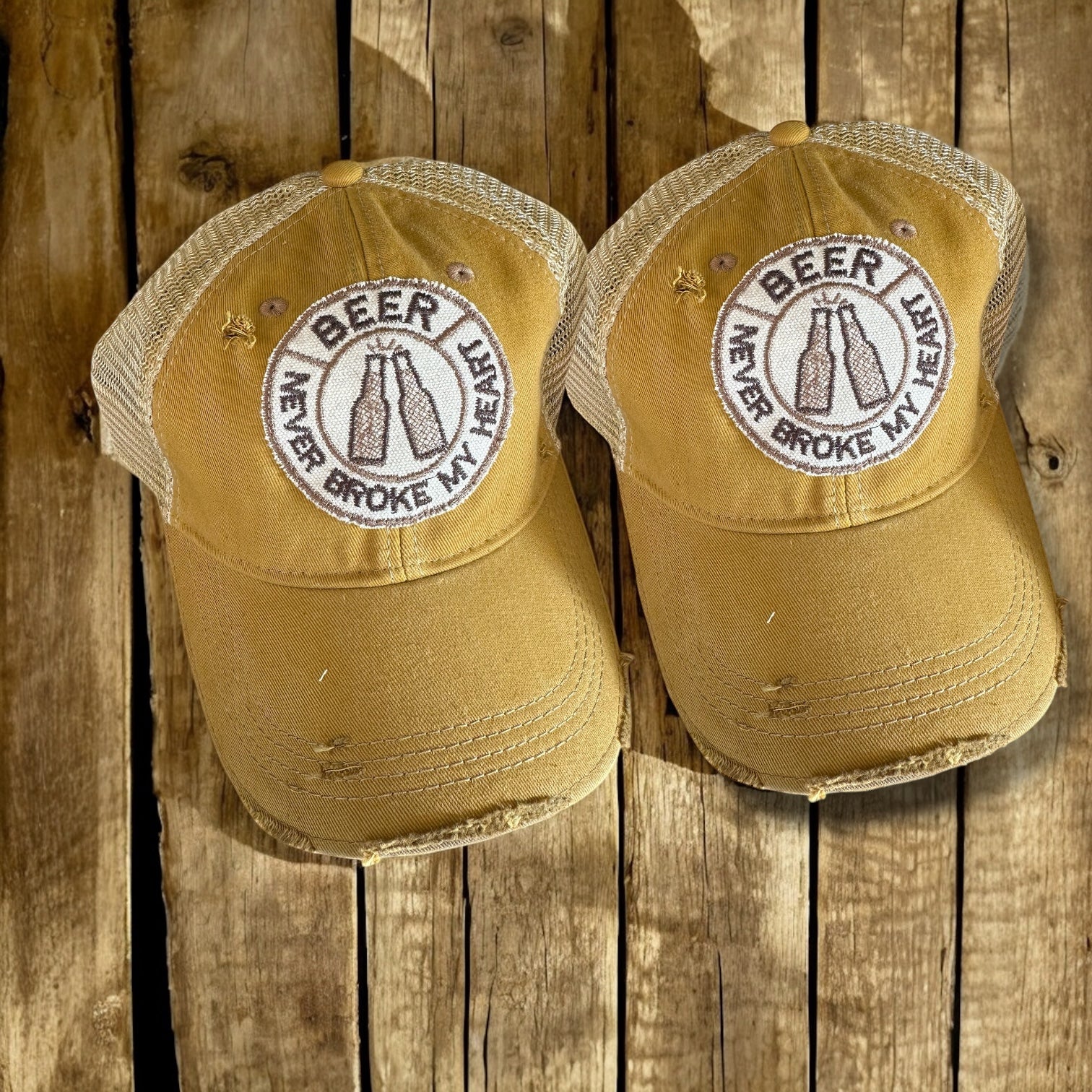 “Beer Never Broke My Heart” Unisex Cap - Wander Together Outfitters