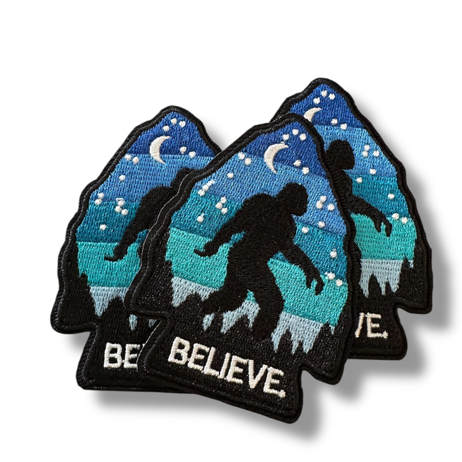 “Believe” Bigfoot Iron On Patch - Wander Together Outfitters