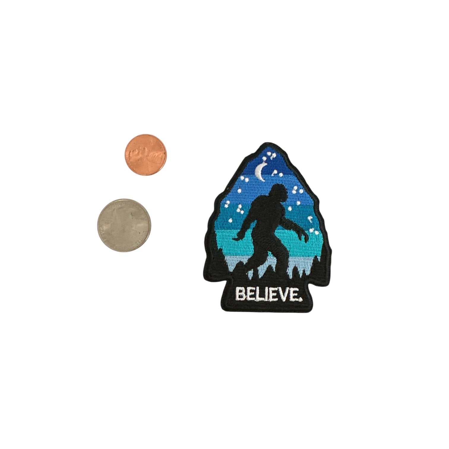 “Believe” Bigfoot Iron On Patch - Wander Together Outfitters