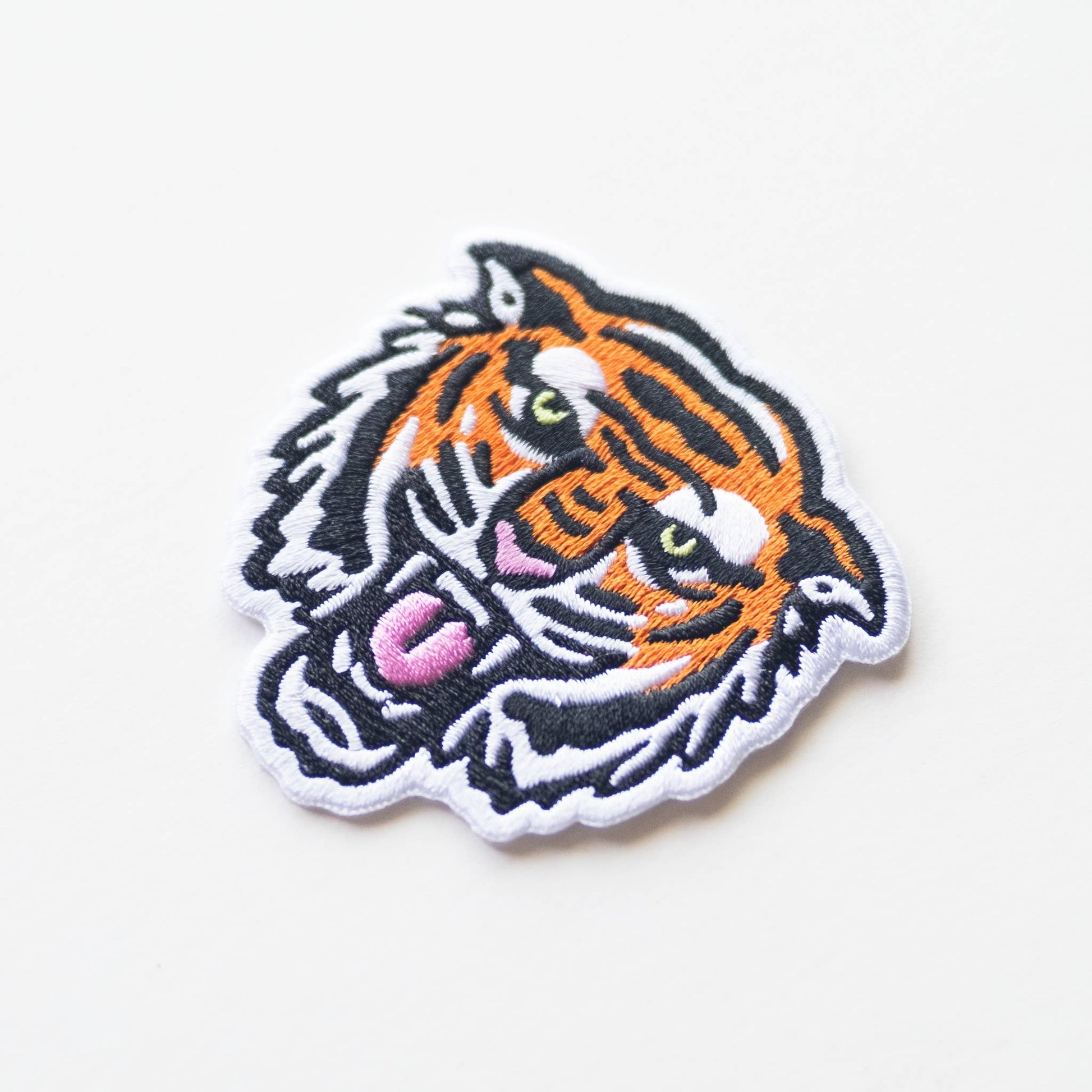 Bengal Tiger Face Embroidered Iron on Patch - Wander Together Outfitters