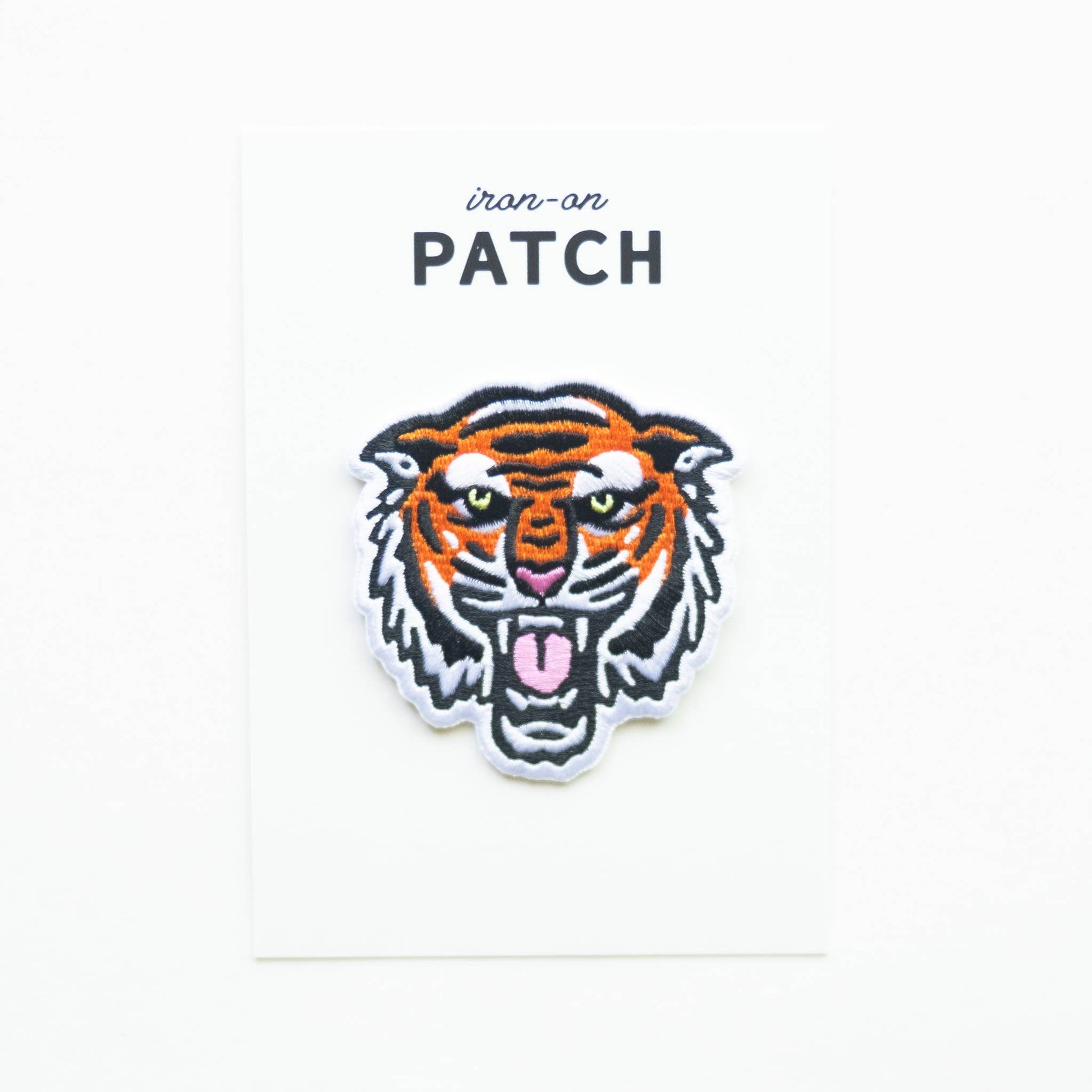 Bengal Tiger Face Embroidered Iron on Patch - Wander Together Outfitters