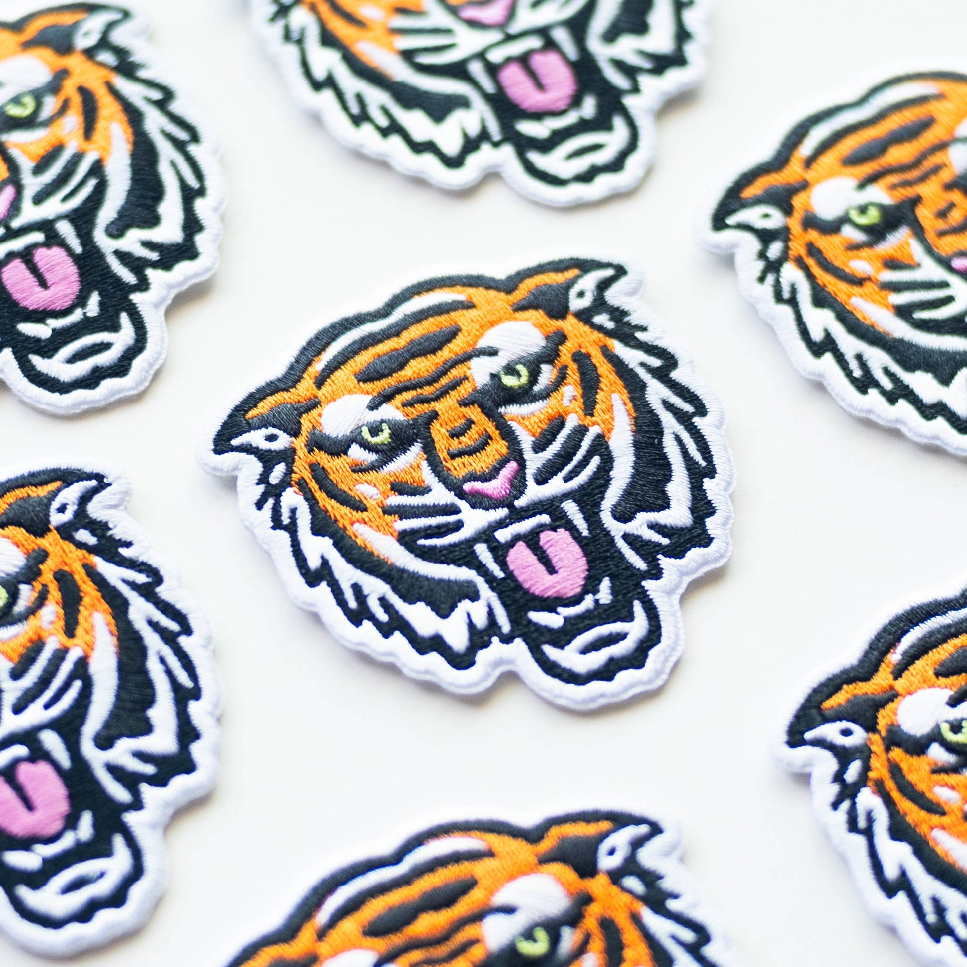 Bengal Tiger Face Embroidered Iron on Patch - Wander Together Outfitters