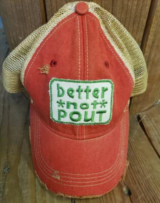 "Better Not Pout" Christmas Themed Unisex Hat - Wander Together Outfitters