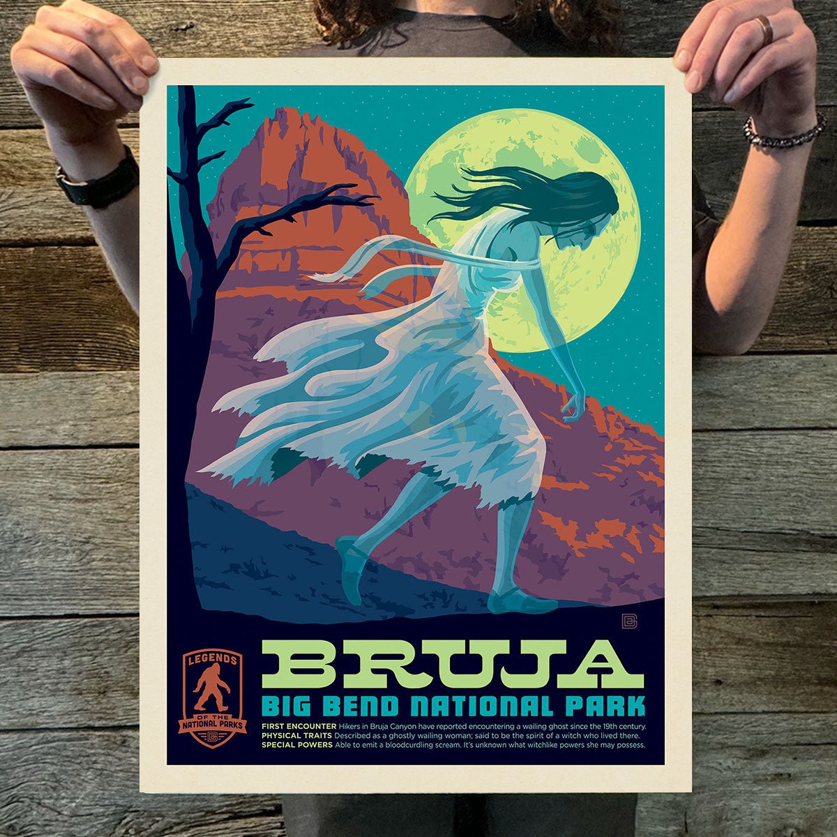 Big Bend National Park: Bruja (Legends & Monsters) Art Print - Wander Together Outfitters