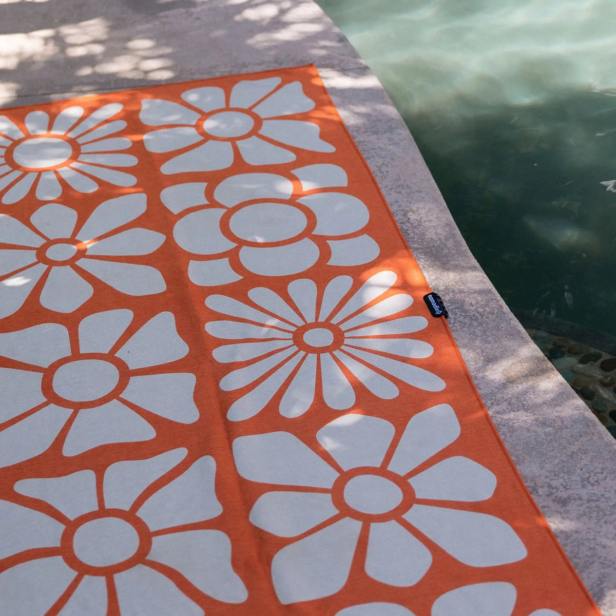 Big Flowers Expedition Orange Quick Dry Original Towel - Wander Together Outfitters