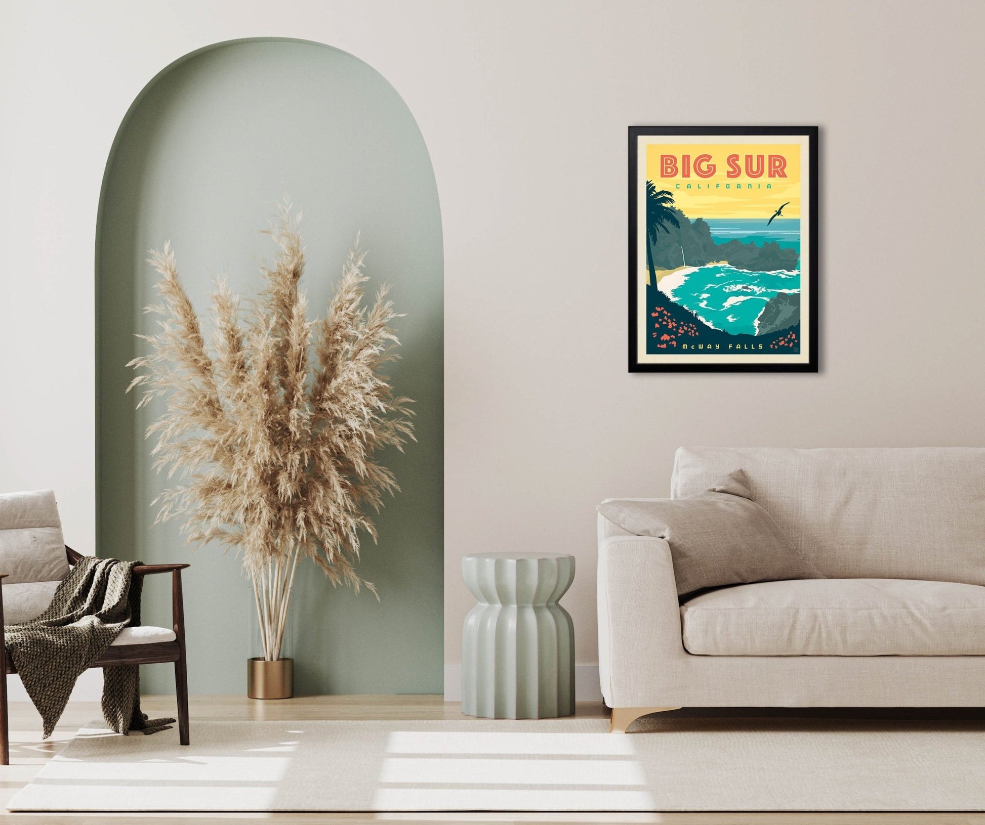 Big Sur, CA (American Travel) Art Print - Wander Together Outfitters