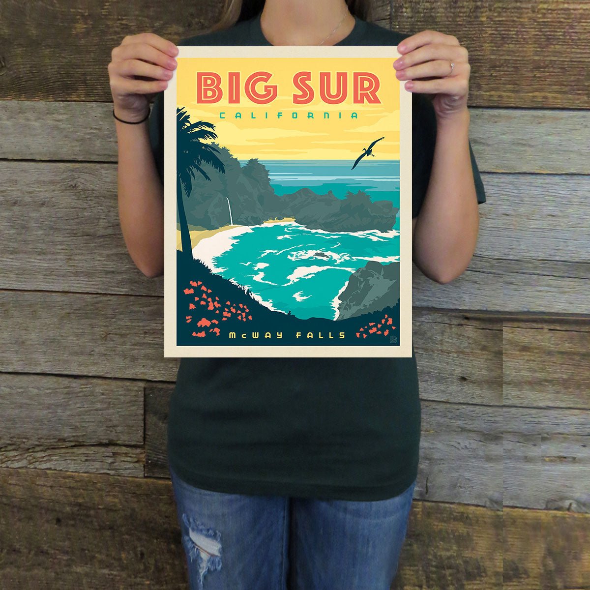 Big Sur, CA (American Travel) Art Print - Wander Together Outfitters
