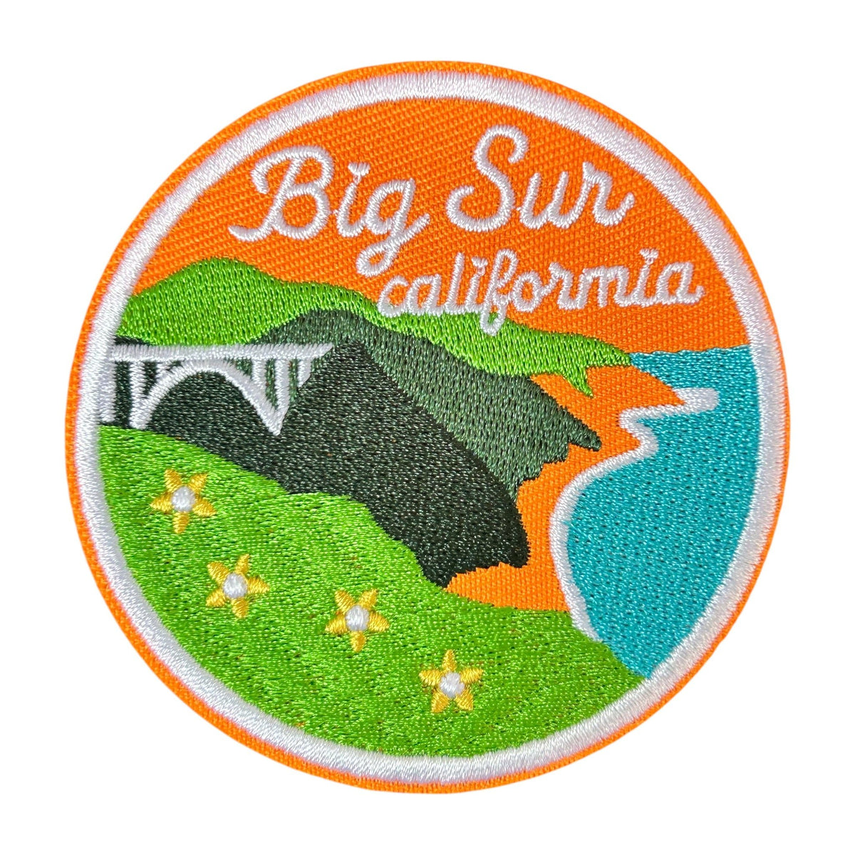 Big Sur California Embroidered Iron On Patch - Wander Together Outfitters