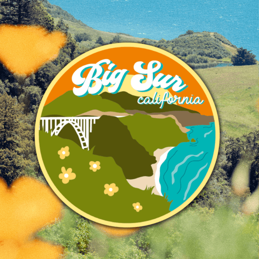 Big Sur Circle Vinyl Sticker - Wander Together Outfitters