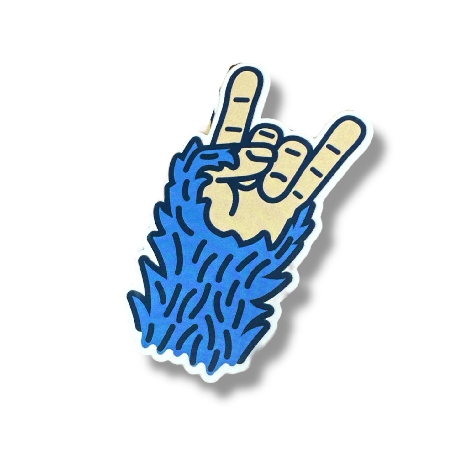 Bigfoot Fingers Vinyl Stickers (Peace Sign, Hang Ten, Rock On) - Wander Together Outfitters