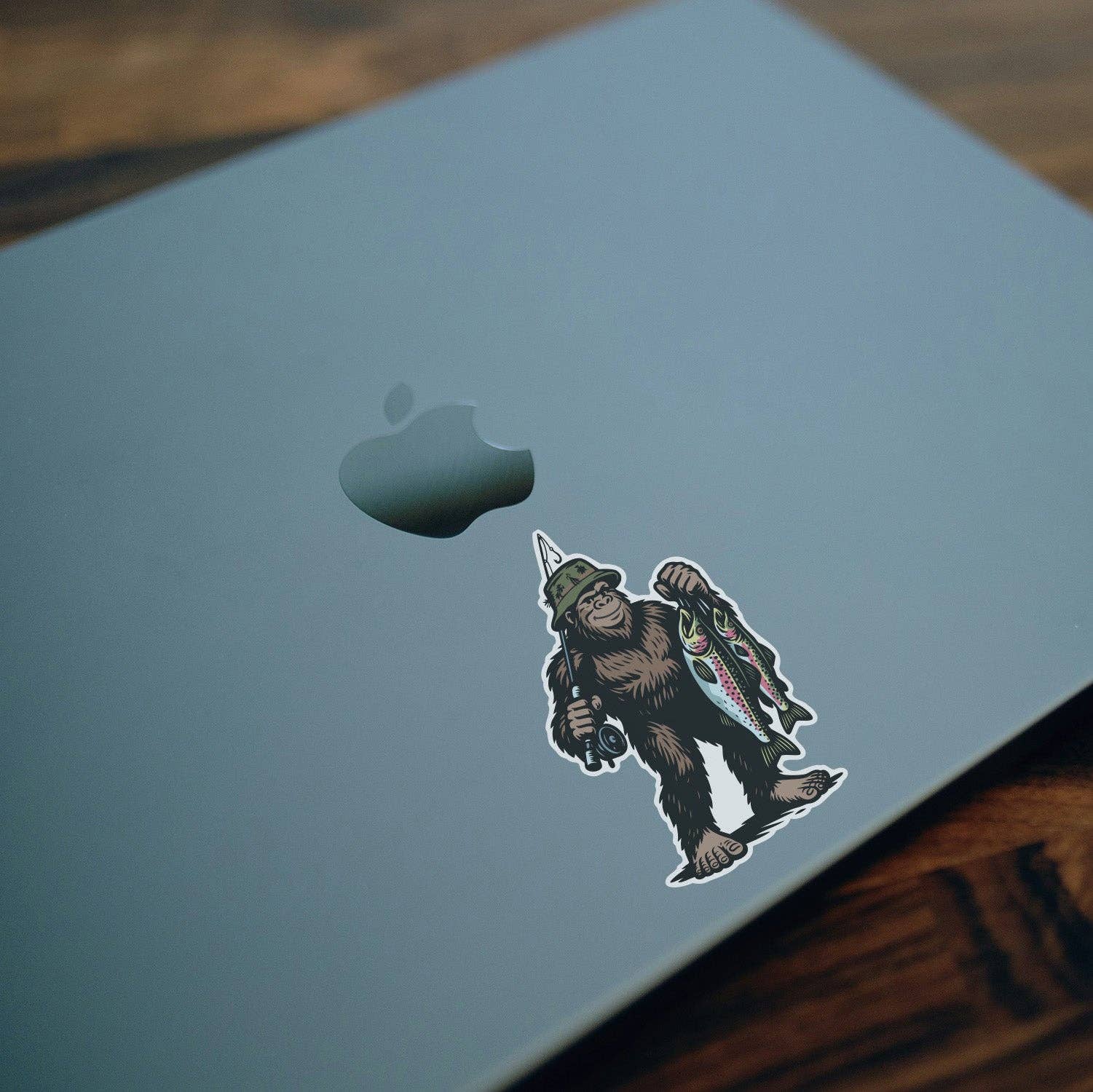 Bigfoot Fishing Sticker - Wander Together Outfitters