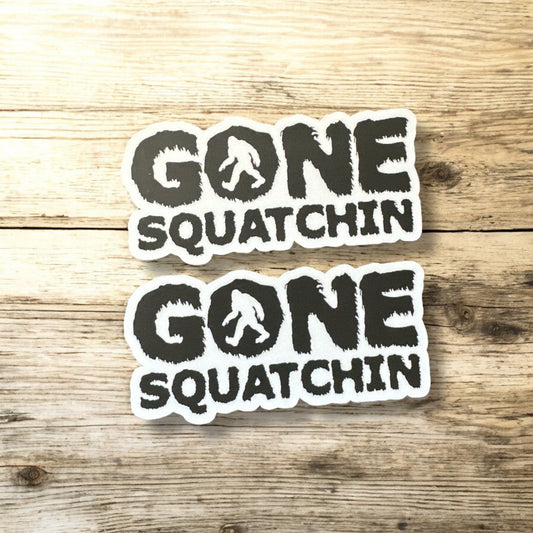Bigfoot “Gone Squatchin Laptop Phone Sticker - Wander Together Outfitters