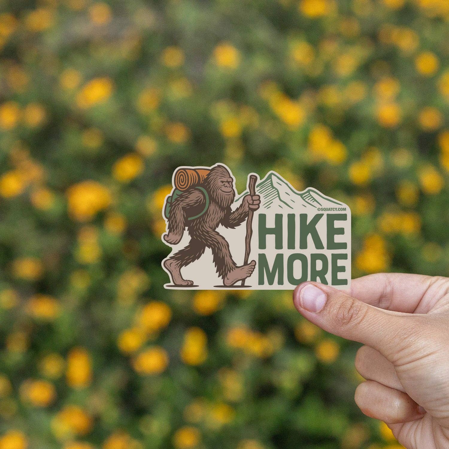 Bigfoot "Hike More" Vinyl Sticker - Wander Together Outfitters