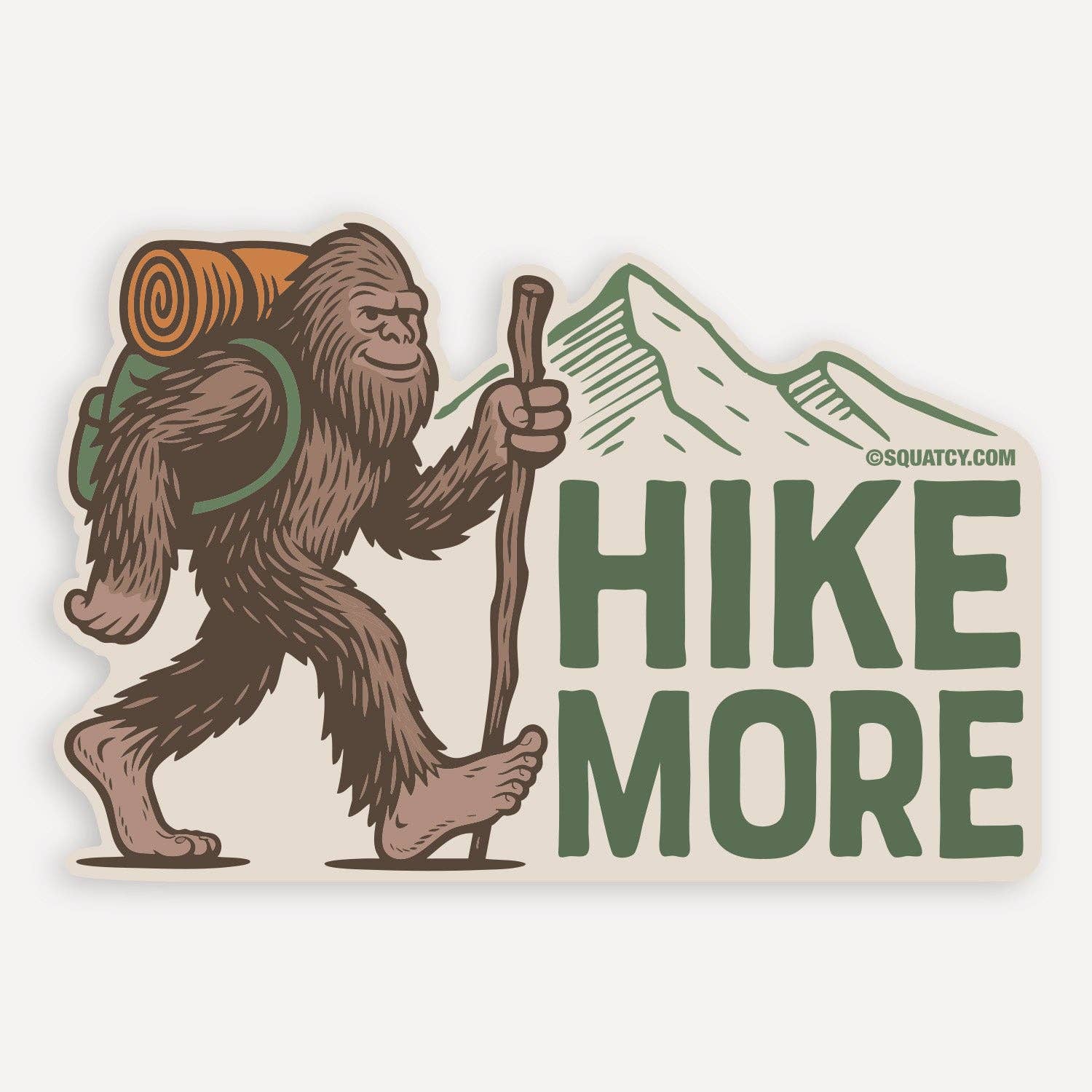 Bigfoot "Hike More" Vinyl Sticker - Wander Together Outfitters