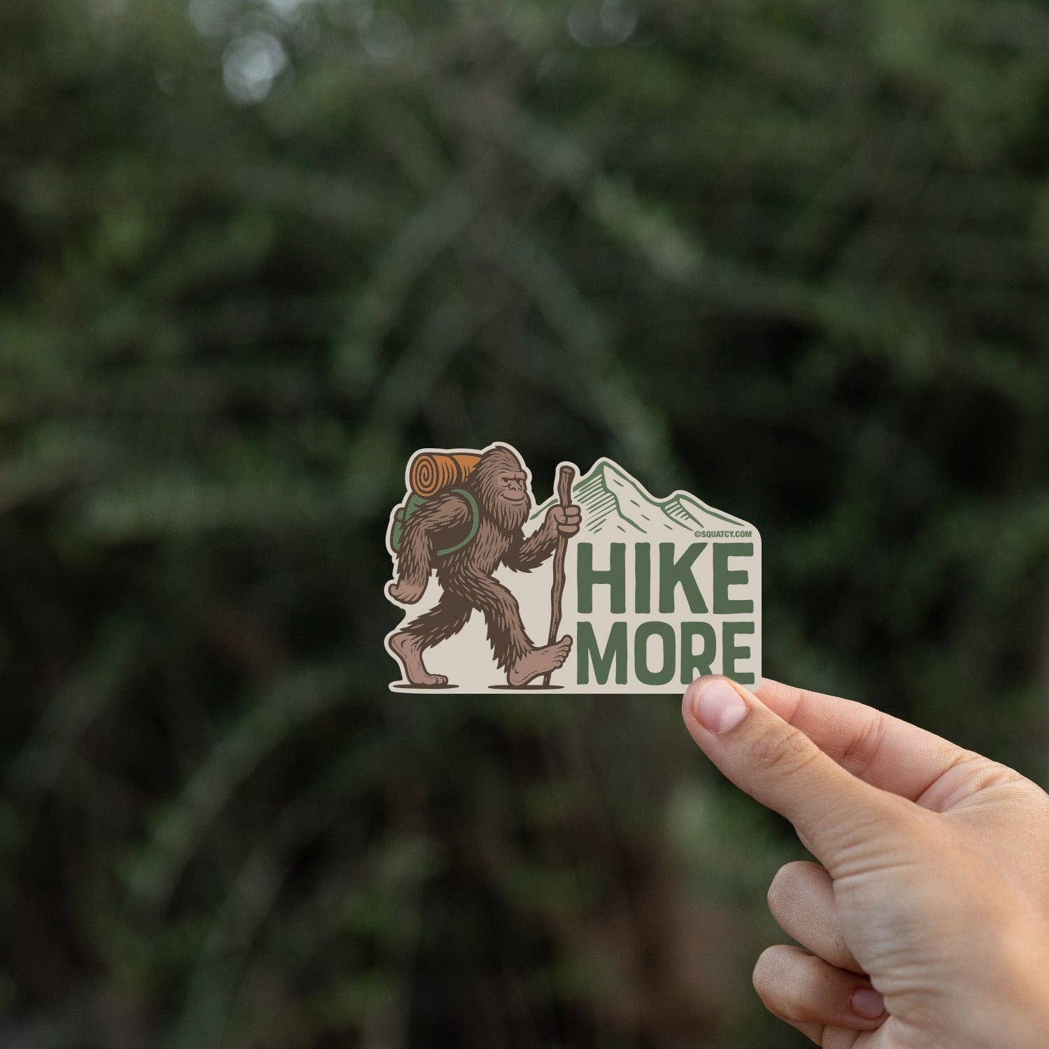 Bigfoot "Hike More" Vinyl Sticker - Wander Together Outfitters