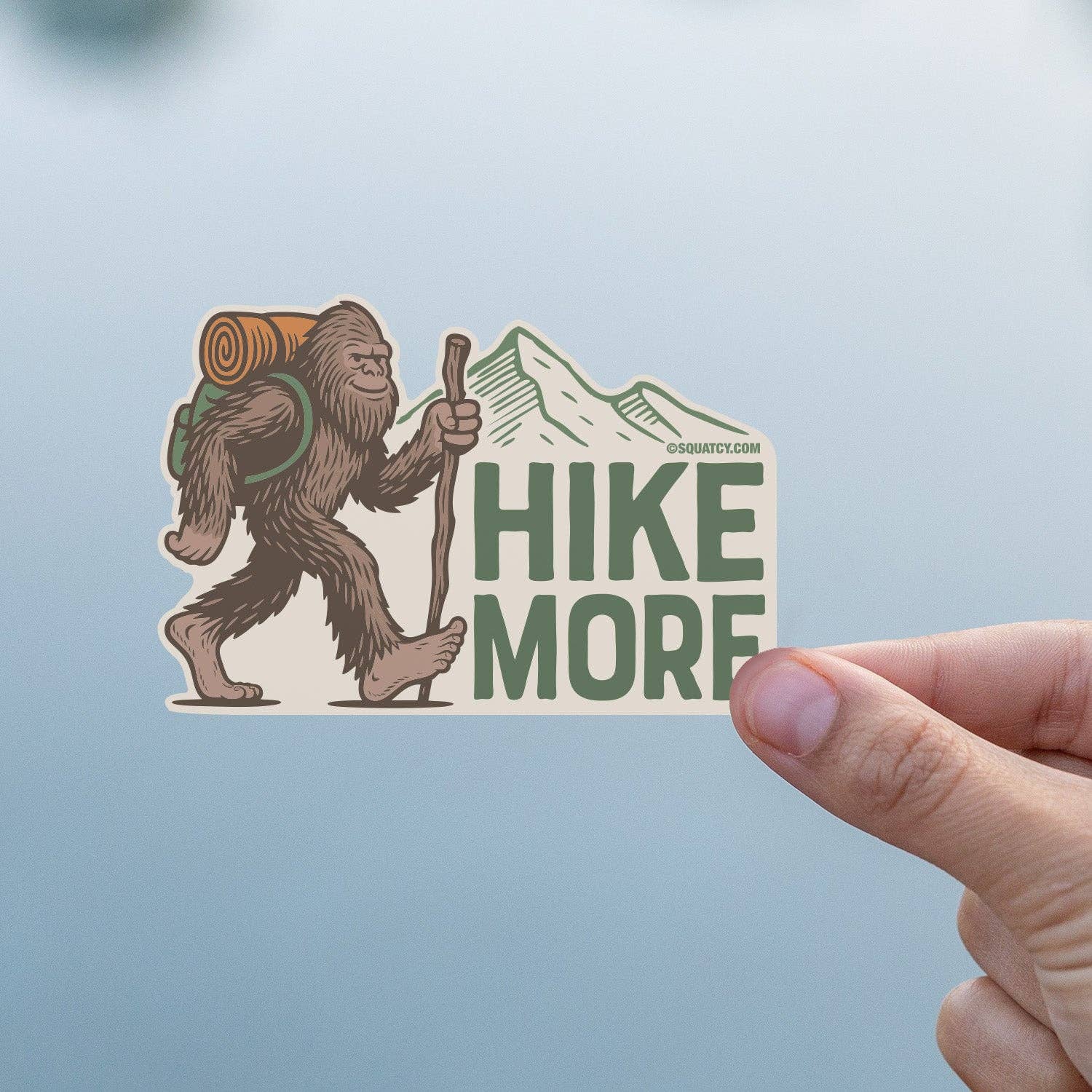 Bigfoot "Hike More" Vinyl Sticker - Wander Together Outfitters