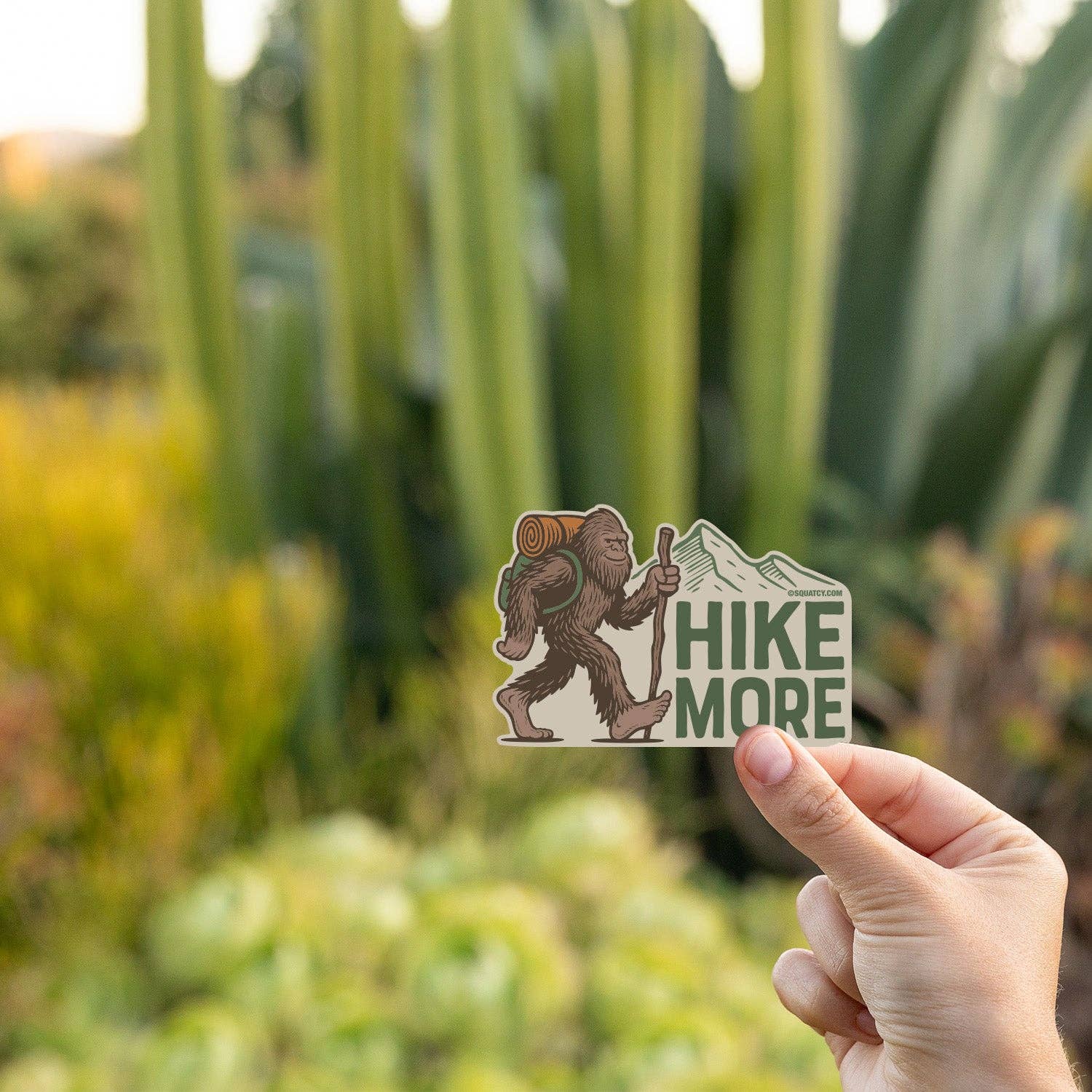 Bigfoot "Hike More" Vinyl Sticker - Wander Together Outfitters