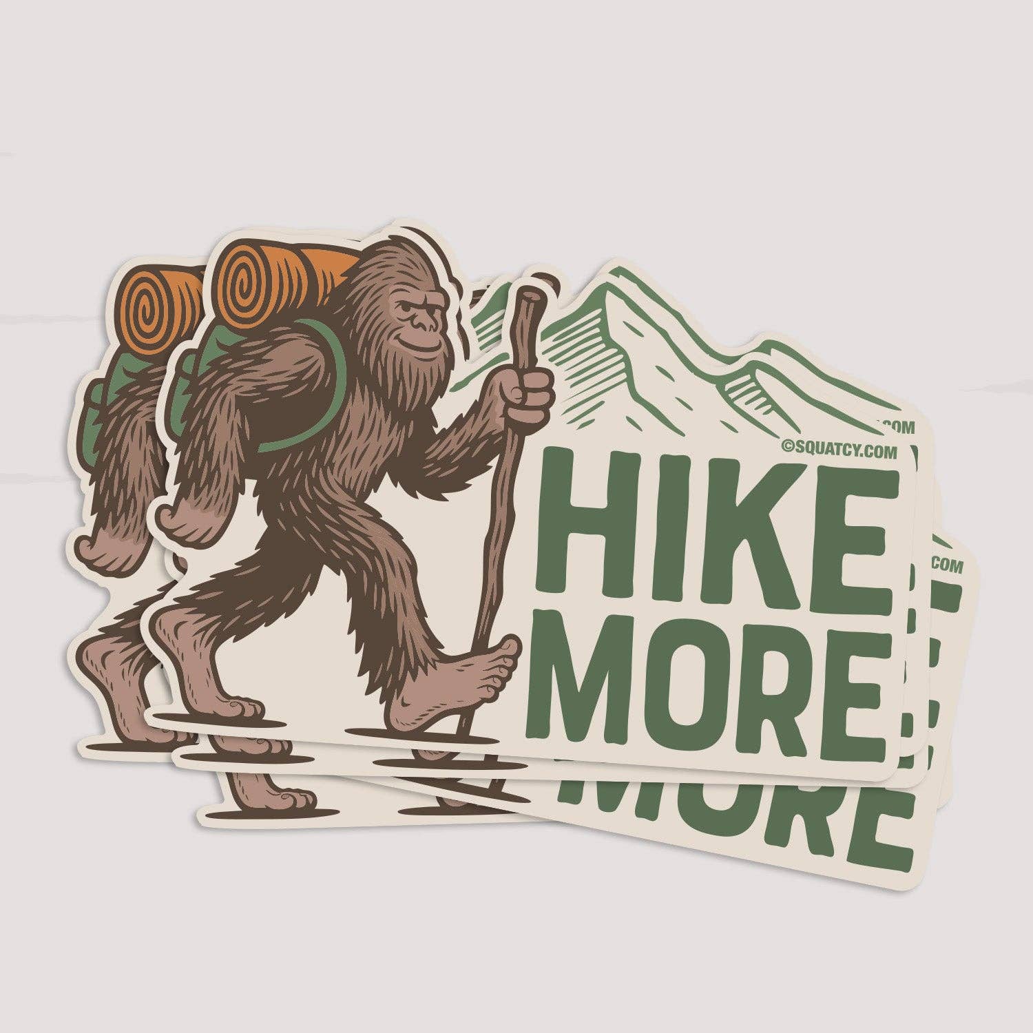 Bigfoot "Hike More" Vinyl Sticker - Wander Together Outfitters