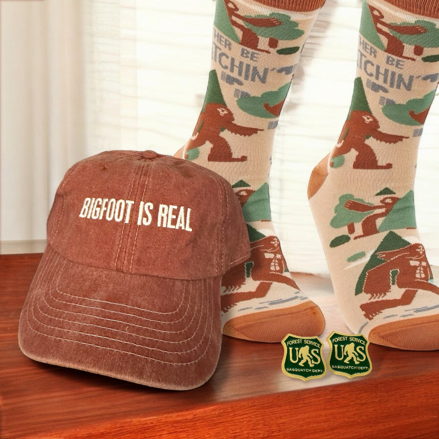 “Bigfoot Is Real” Unisex Baseball Cap - Wander Together Outfitters