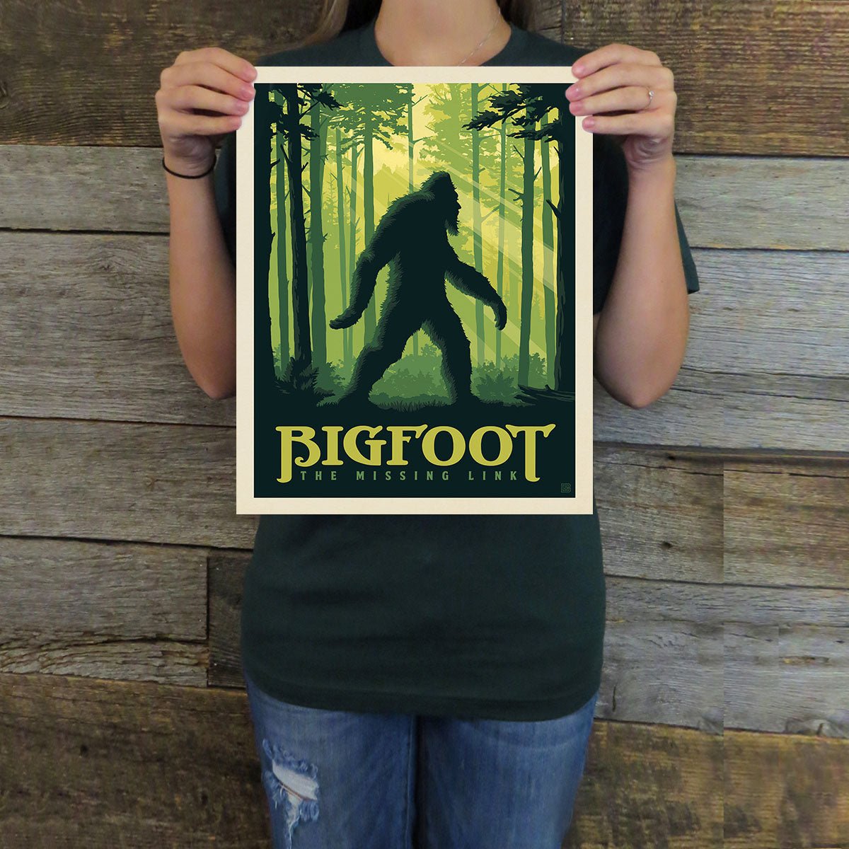 Bigfoot: Missing Link (American Travel) Art Print - Wander Together Outfitters