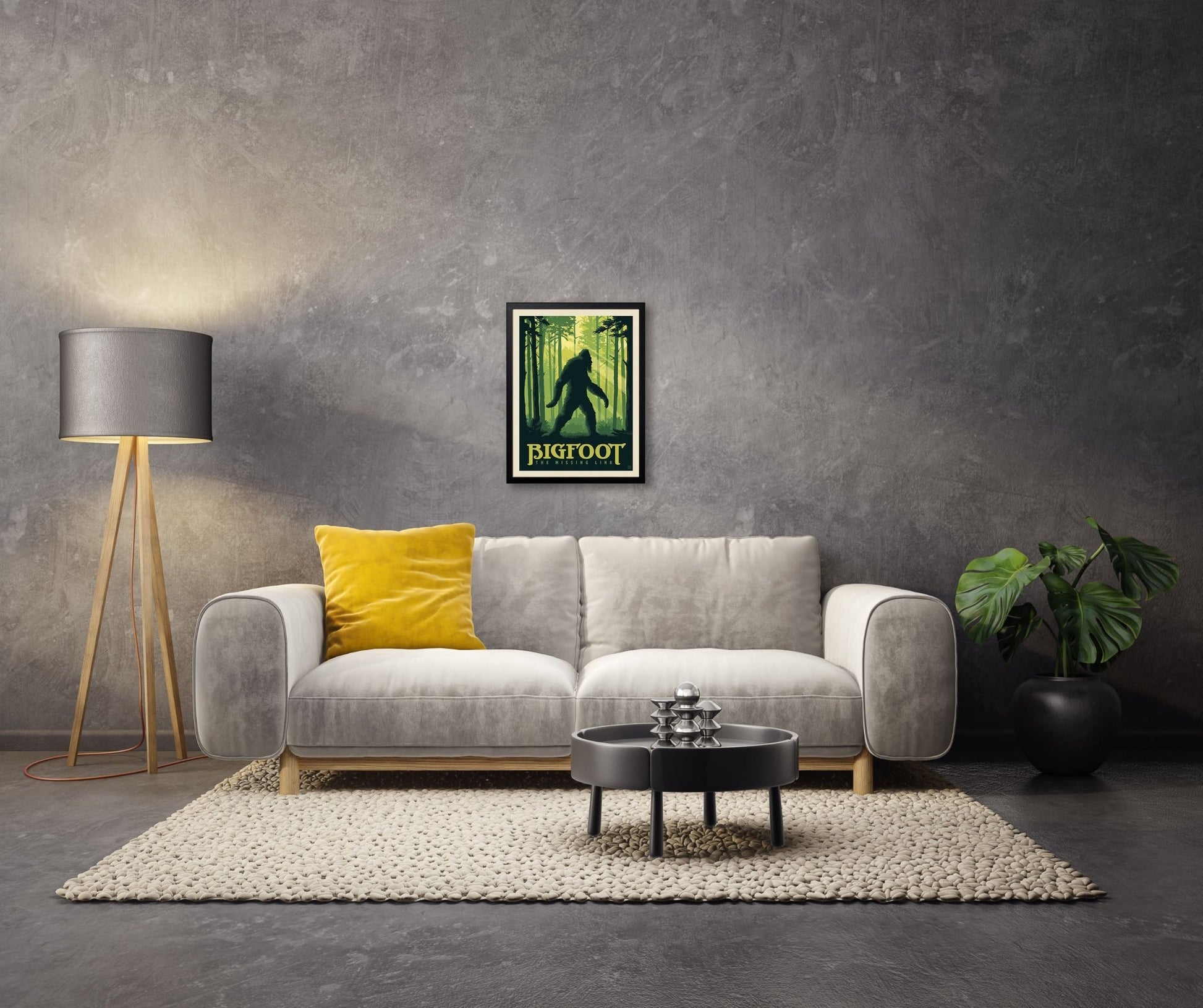 Bigfoot: Missing Link (American Travel) Art Print - Wander Together Outfitters