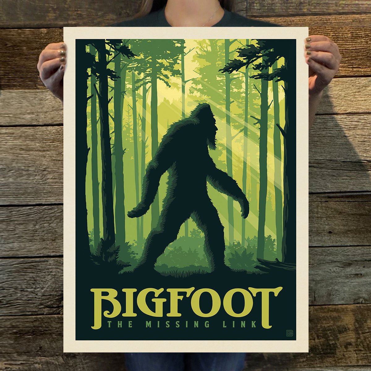 Bigfoot: Missing Link (American Travel) Art Print - Wander Together Outfitters
