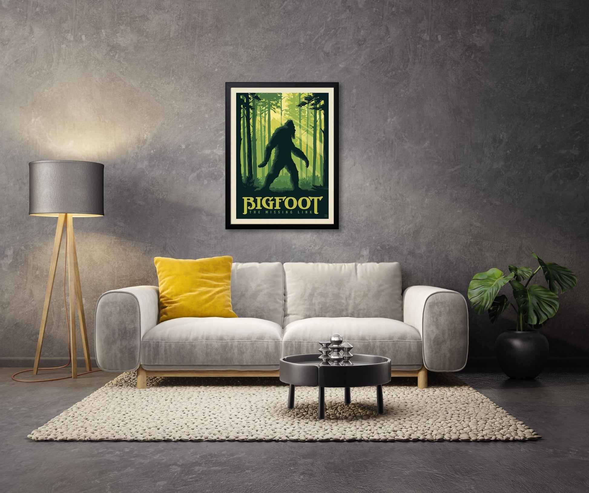 Bigfoot: Missing Link (American Travel) Art Print - Wander Together Outfitters