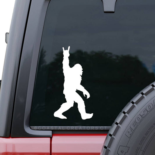 Bigfoot Rock Star Vinyl Window Vehicle Decal - Wander Together Outfitters
