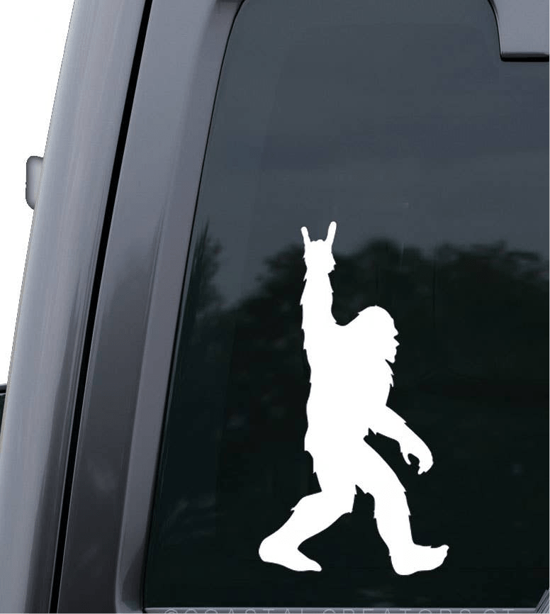 Bigfoot Rock Star Vinyl Window Vehicle Decal - Wander Together Outfitters