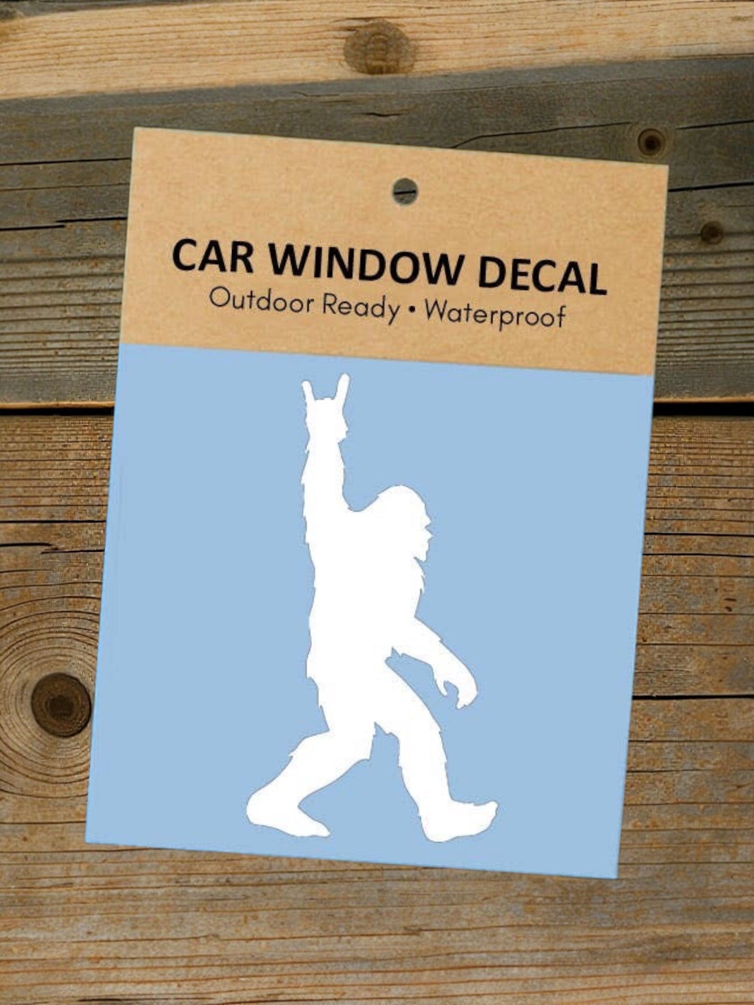 Bigfoot Rock Star Vinyl Window Vehicle Decal - Wander Together Outfitters